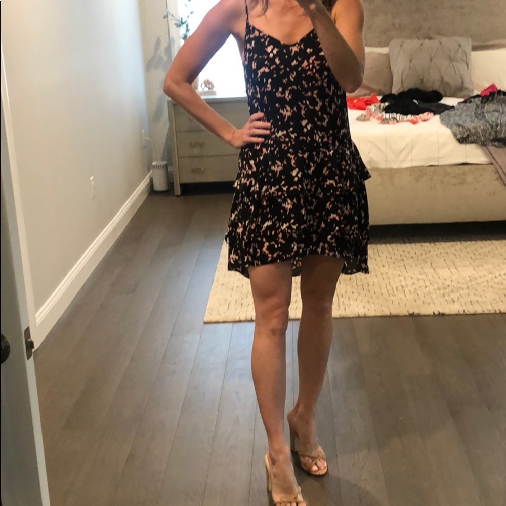 Floral swing dress.